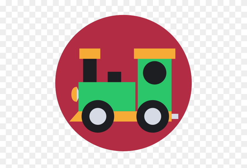 512x512 Christmas, Gift, Present, Toy, Tran - Train Icon PNG