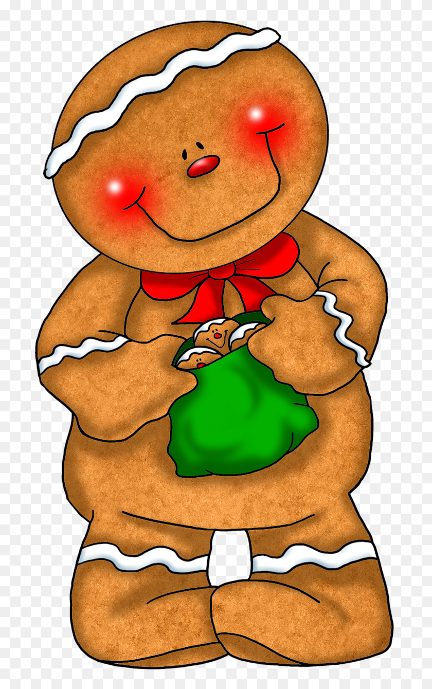 721x1280 Christmas Gingerbread Clip Art Gingerbread Theme - Feliz Navidad Clipart