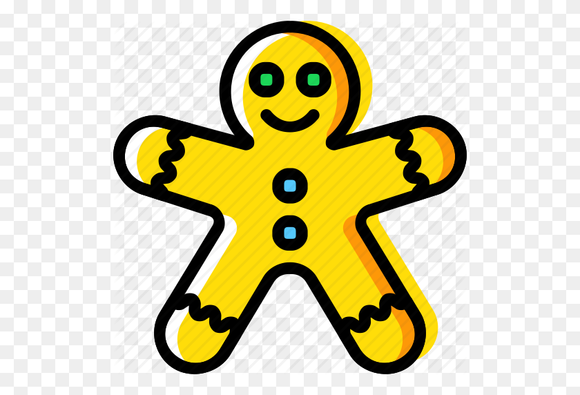 512x512 Christmas, Gingerbread, Holiday, Man, Winter Icon - Gingerbread Man PNG