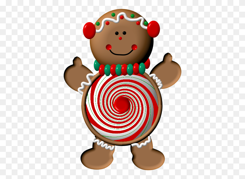 404x553 Christmas Gingerbread Man - Gingerbread Boy Clipart