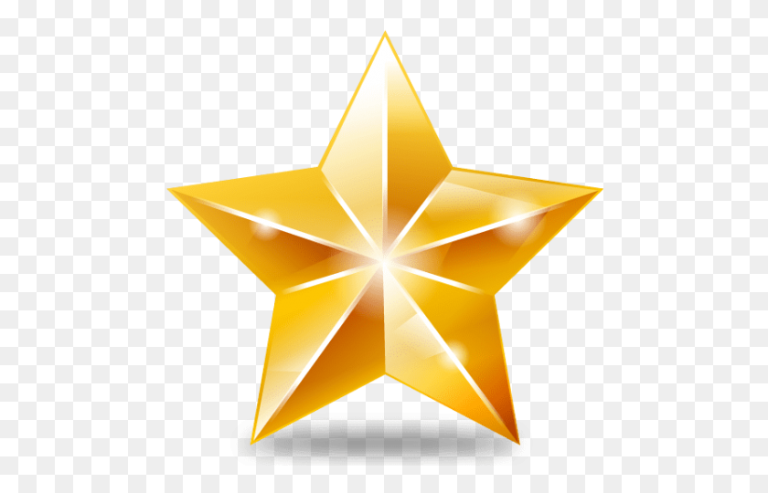 480x480 Christmas Gold Star Png - Gold Star PNG