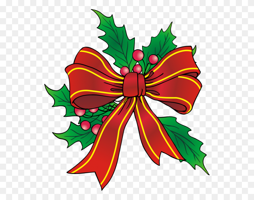 547x600 Christmas Graphics Clip Art - Christmas Flower Clipart