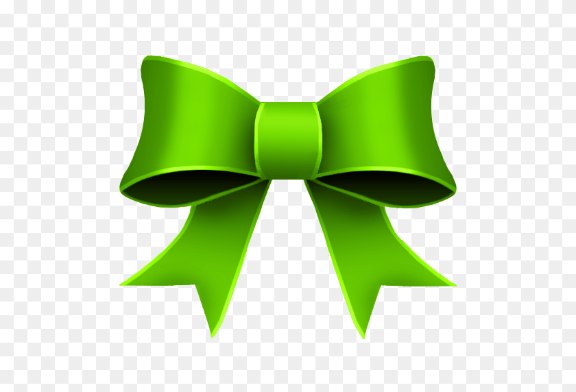 512x512 Christmas Green Bow Clip Art Clipart Ribbon, Bows - Christmas Bow PNG