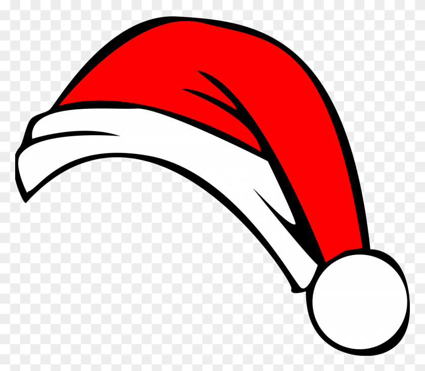 1500x1295 Christmas Hat Cartoon Png - Santa Clipart Free