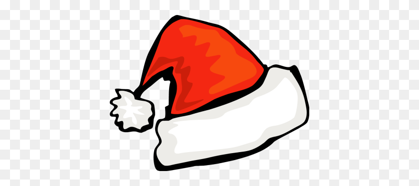 400x313 Sombrero De Navidad Clipart - Sombrero De Santa Clipart Png