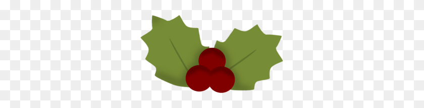 283x155 Christmas Holly And Ivy Clipart - Christmas Holly Clipart