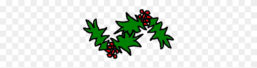 298x162 Christmas Holly Clip Art - Christmas Holly PNG