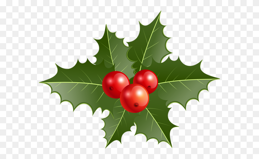 600x456 Christmas Holly Png Clip - Holly Border Png