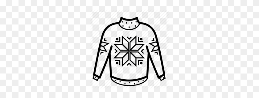 260x260 Christmas Jumper Clipart - Free Ugly Sweater Clipart