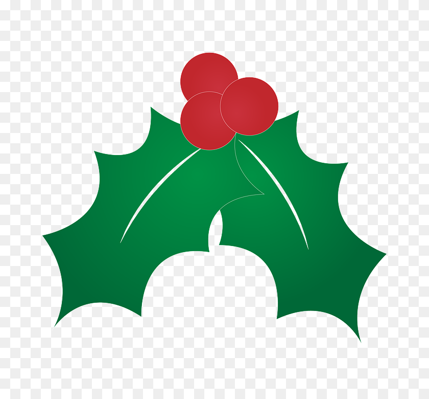 720x720 Hoja De Navidad Png - Christmas Holly Clipart