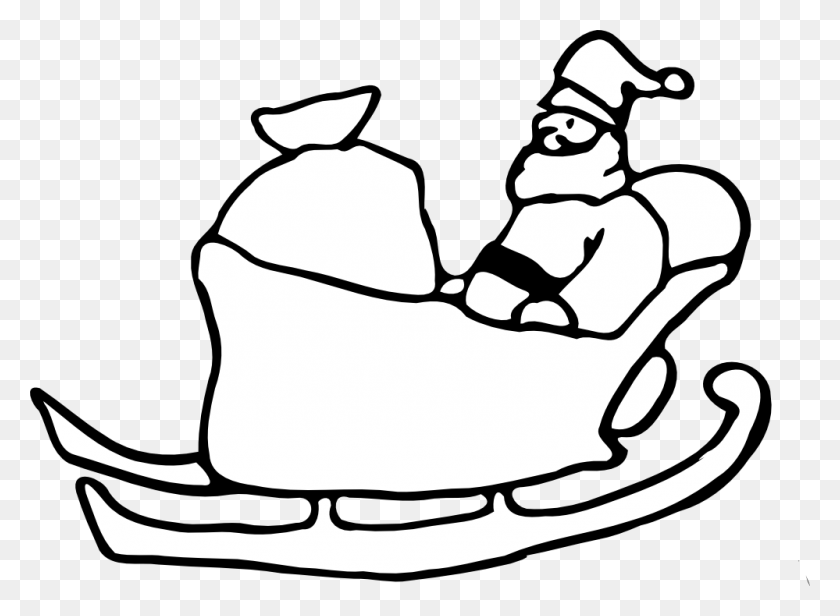 999x713 Christmas Line Drawing - Drawing Clipart Black And White