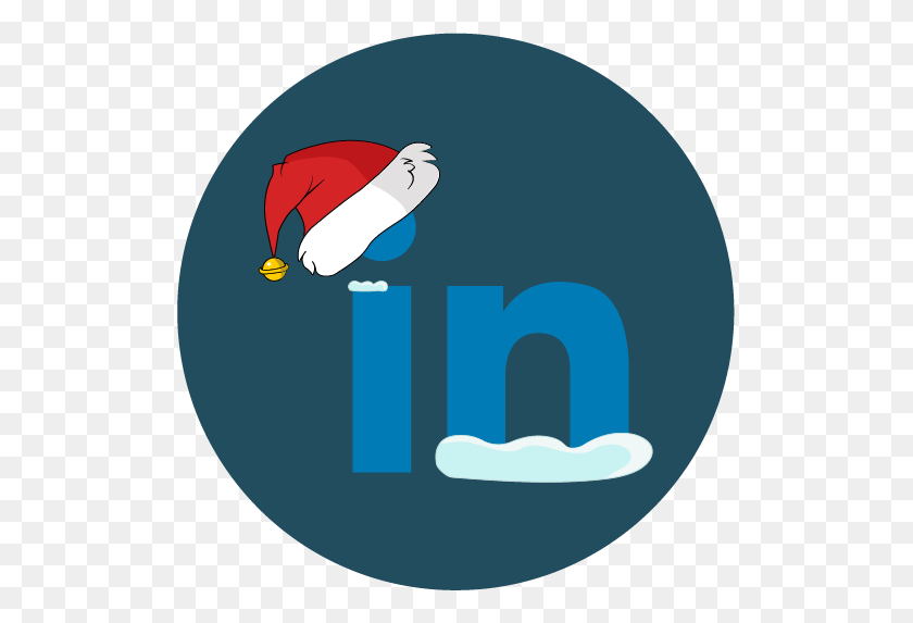 513x513 Рождество, Linkedin, Снег, Значок Социальных Сетей - Логотип Linkedin Png