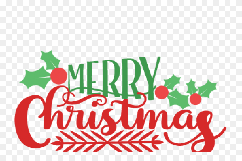 750x500 Christmas Lunch - Merry Christmas Text PNG