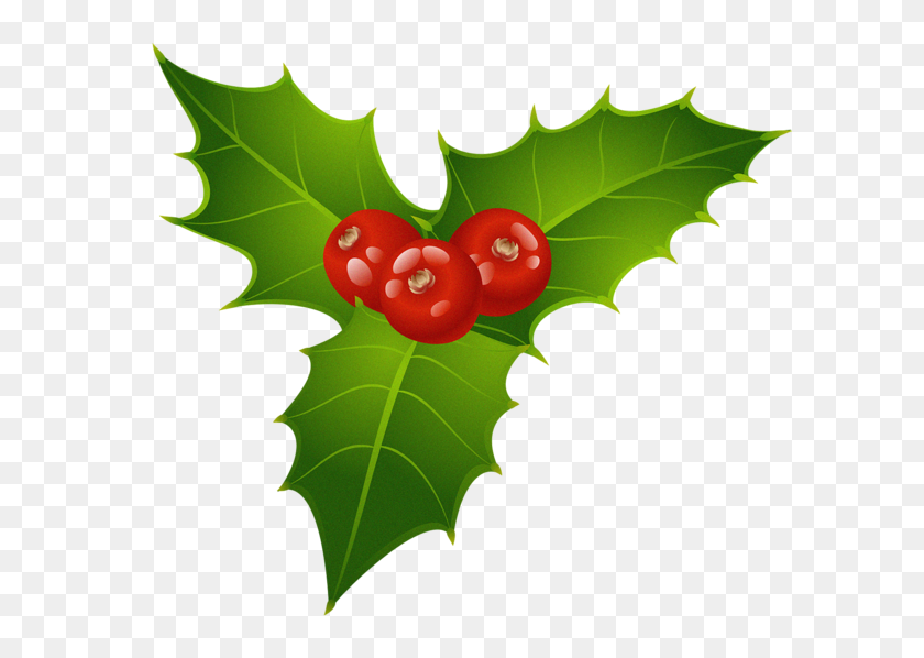 600x538 Christmas Mistletoe Png Clipart - Holly PNG