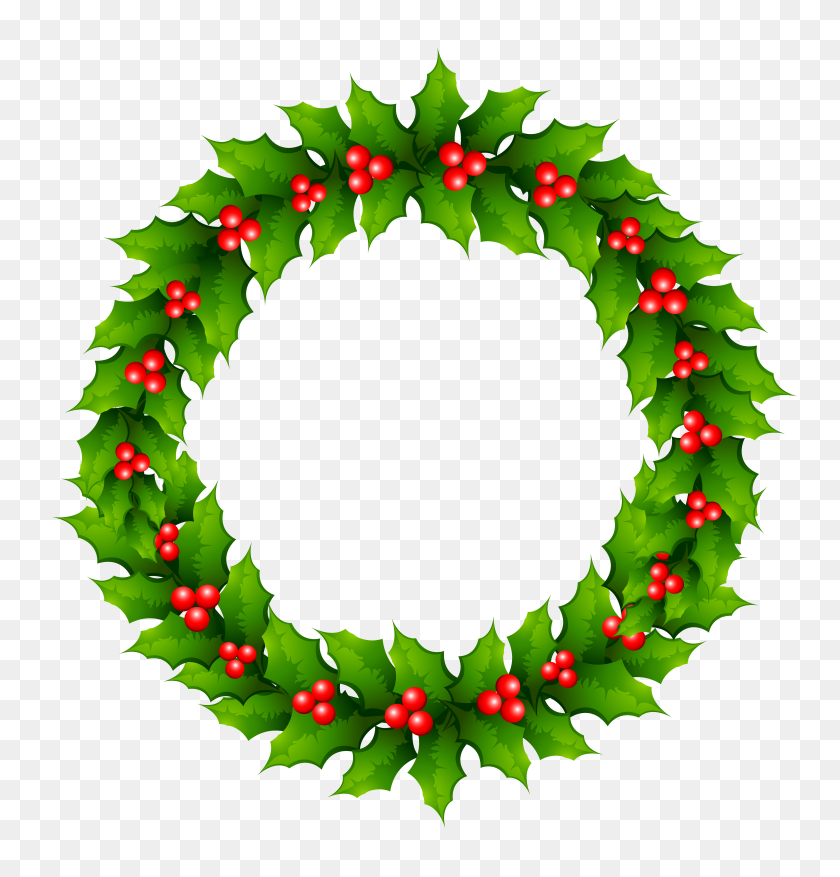 6285x6585 Christmas Mistletoe Wreath Png Clipart Gallery - Mistletoe PNG