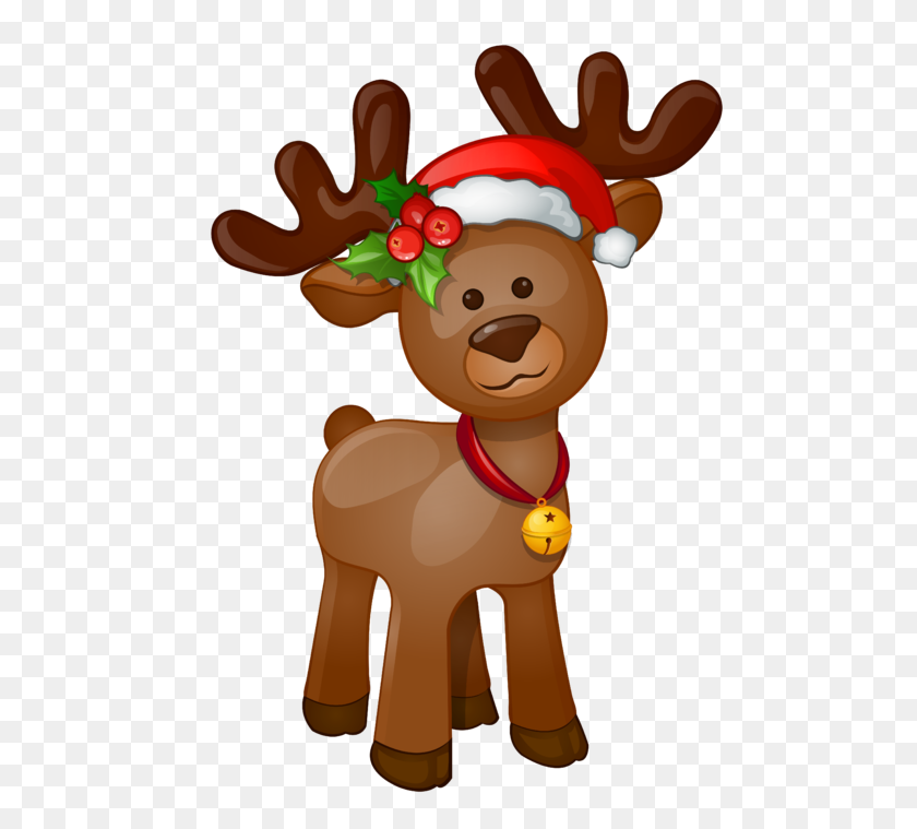 500x699 Christmas Moose Clipart Free Download Clip Art - Holocaust Clipart