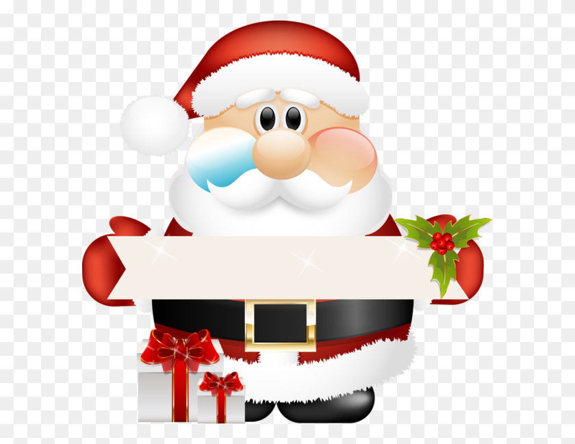 600x589 Navidad Noel, Natal Y Santa - Slip Clipart