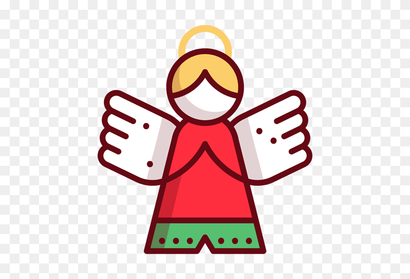 512x512 Рождественский Орнамент Ангел - Навидад Png