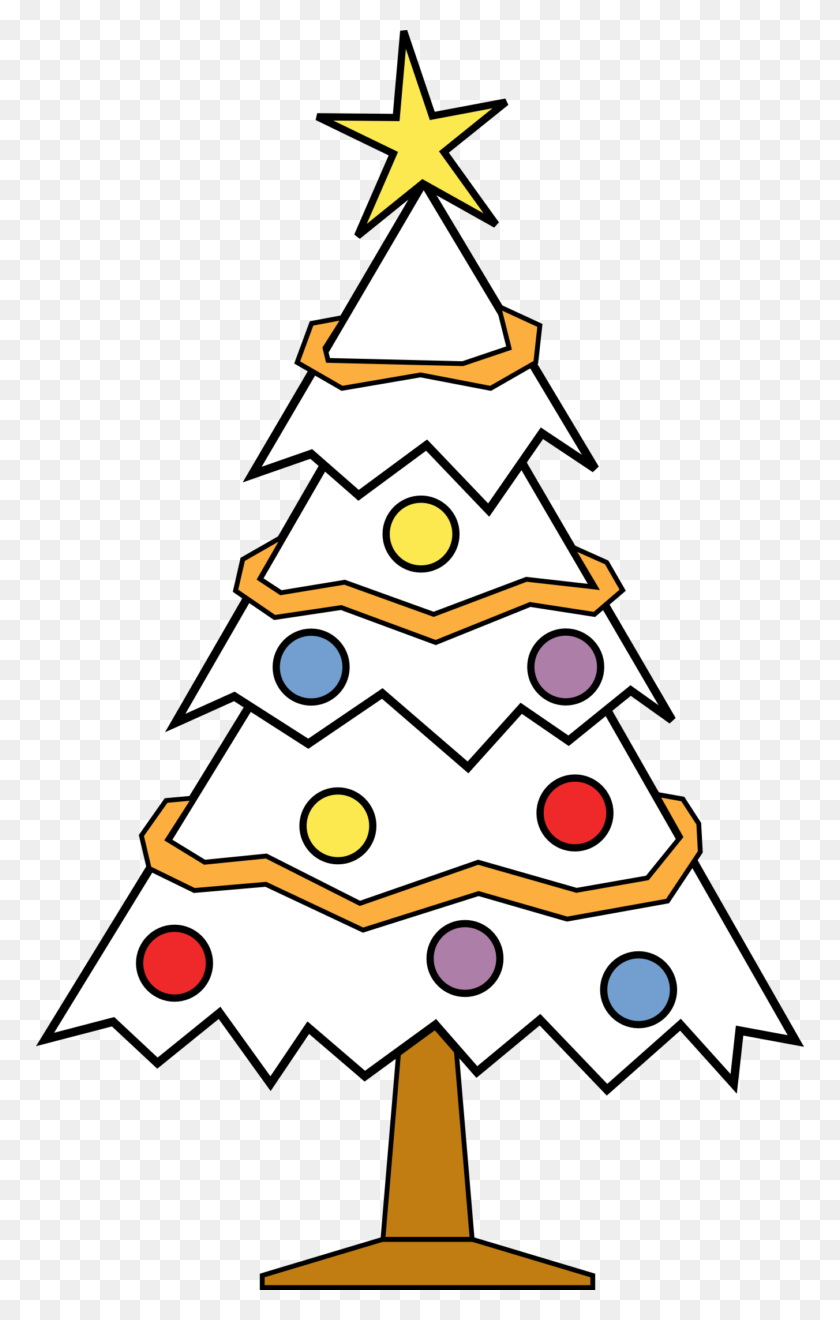 768x1260 Christmas Ornament Black And White Tree Ornament Clipart Black - Christmas Tree With Ornaments Clipart