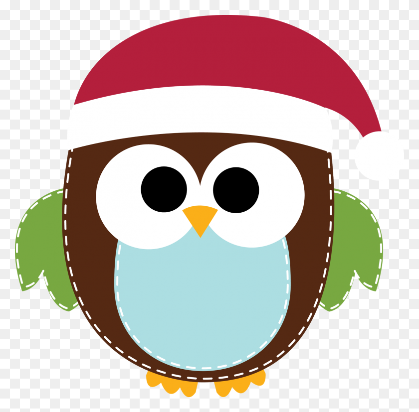 1600x1575 Christmas Owl Clip Art - Christmas Owl Clipart