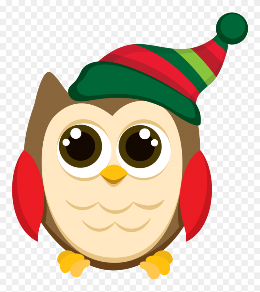 795x900 Christmas Owl Clip Art Patterns - Owl Images Clipart