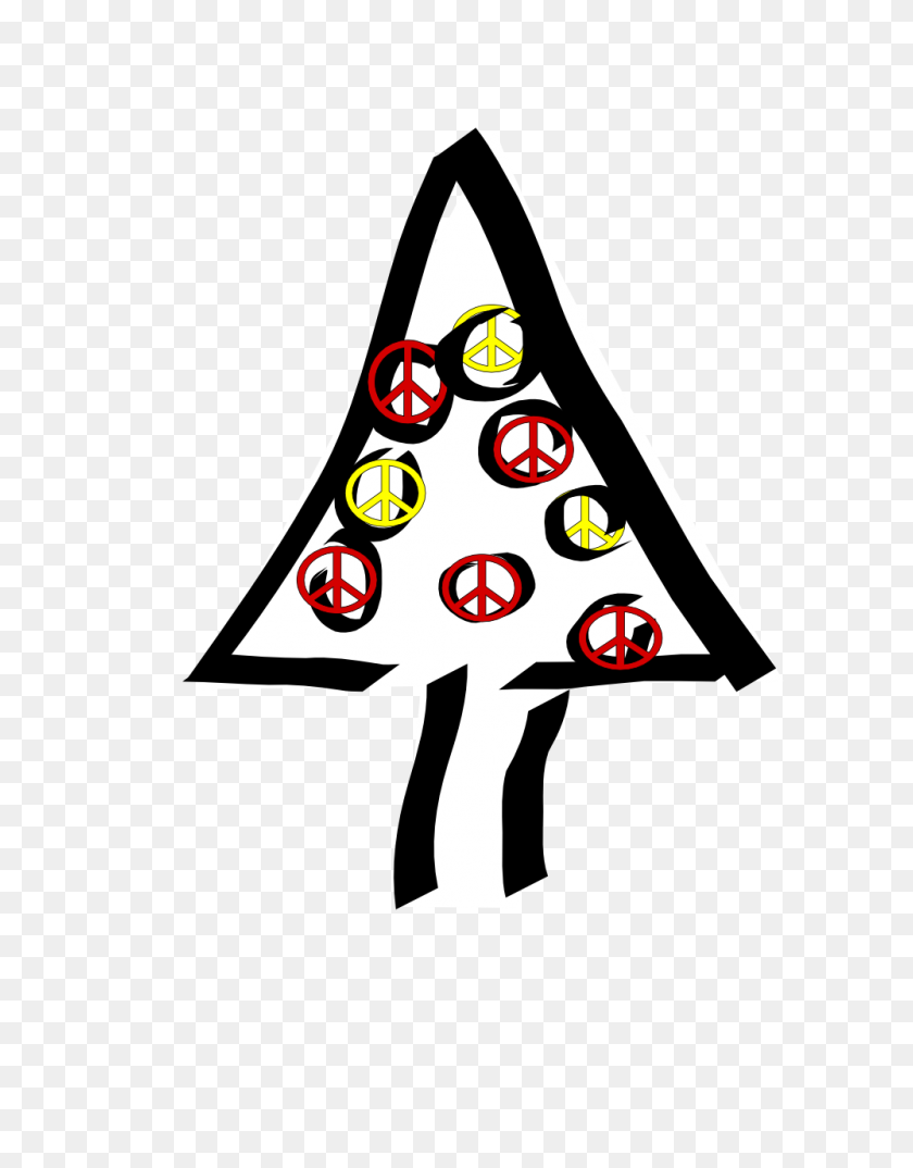 999x1299 Christmas Peace Sign Clip Art Tree Christmas Xmas Peace Symbol - Boho Clipart