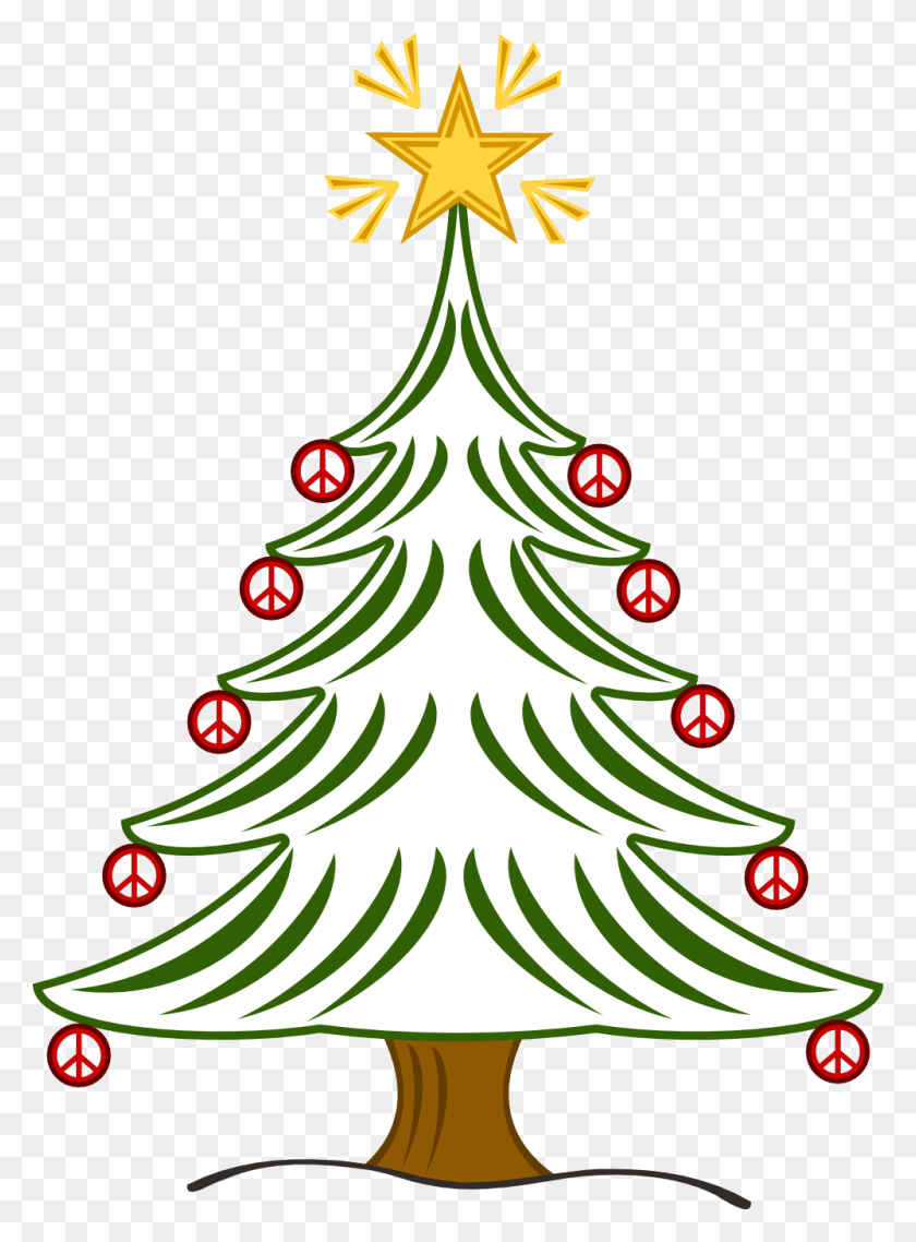 999x1381 Christmas Peace Sign Clip Art Tree Xmas Christmas Peace Symbol - Deck The Halls Clipart