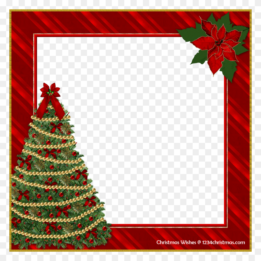 1024x1024 Christmas Photo Frame Templates For Free Download - Christmas Frame PNG