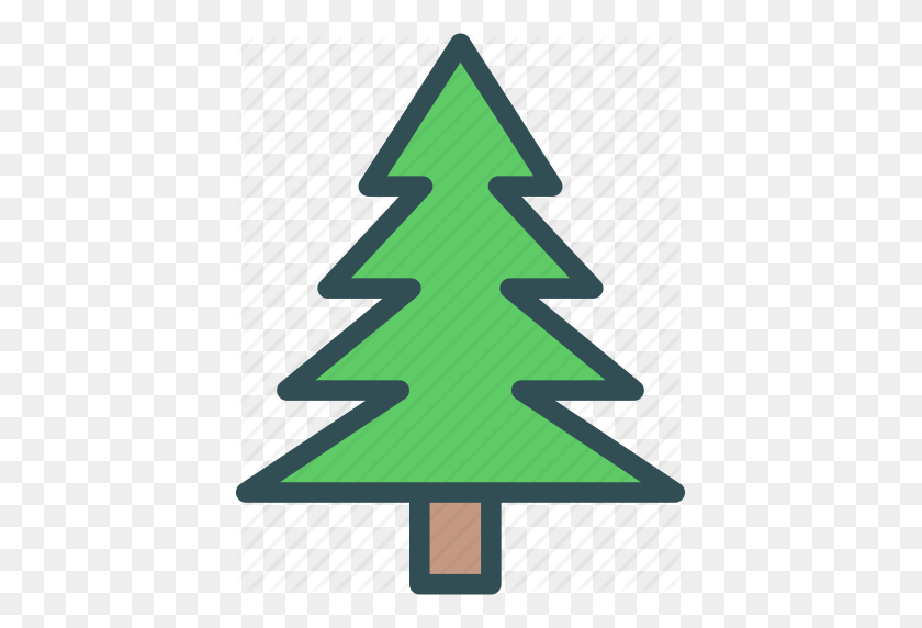 409x512 Christmas, Pine, Tree Icon - Pine Tree PNG