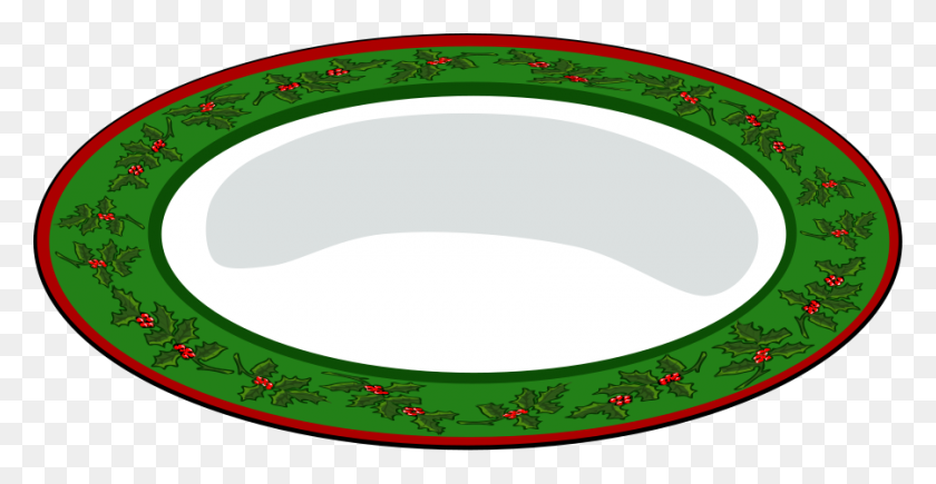 900x433 Christmas Plate Png Clip Arts For Web - Plate PNG
