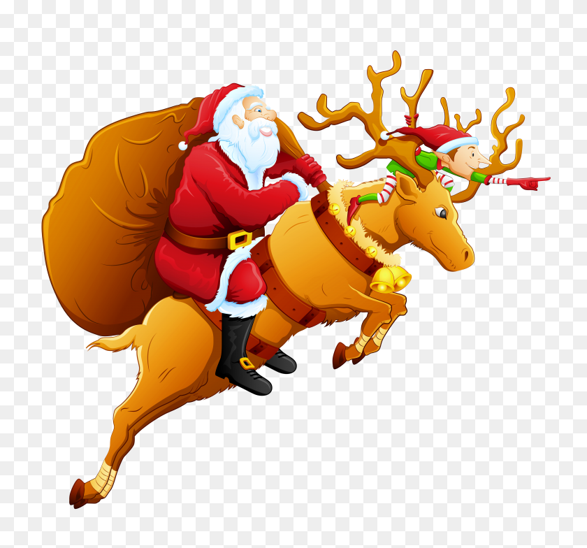4748x4408 Christmas Png Santa - Reindeer Face Clipart