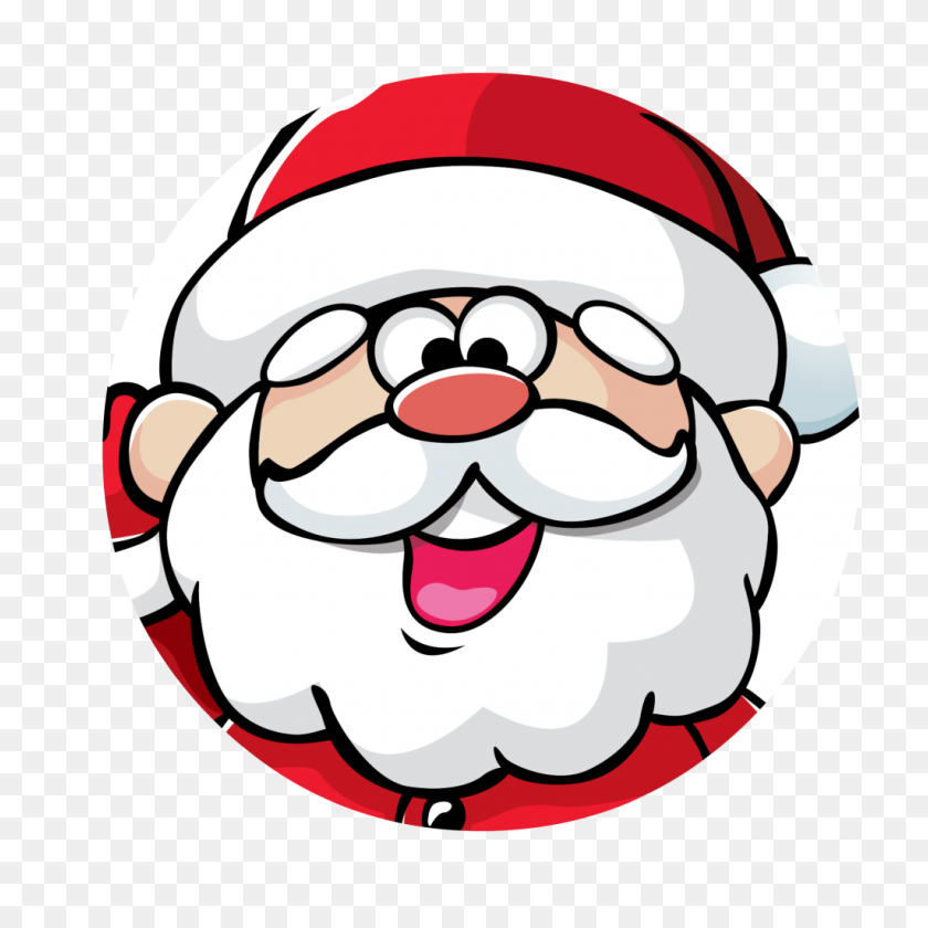 1024x1024 Christmas Png Santa - Santa Face Clipart