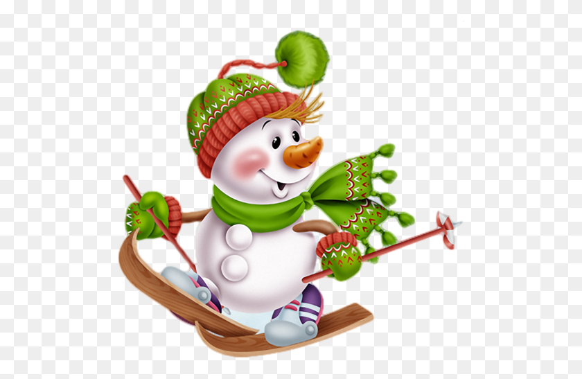 500x487 Christmas Png Snowman - Snowman Clipart Free
