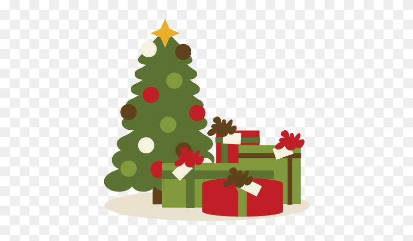 432x432 Christmas Presents Under Christmas Tree Cutting - PNG Christmas Tree