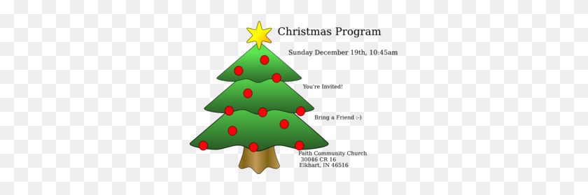 297x219 Christmas Program Clip Art - Bring A Friend Clipart