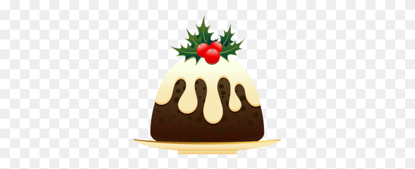 299x282 Christmas Pudding Clip Art - Dessert Clipart