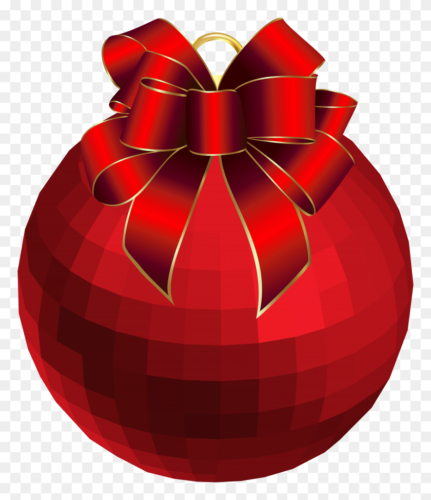 6830x8000 Christmas Red Ornament Png Clip Art - Red Dress Clipart