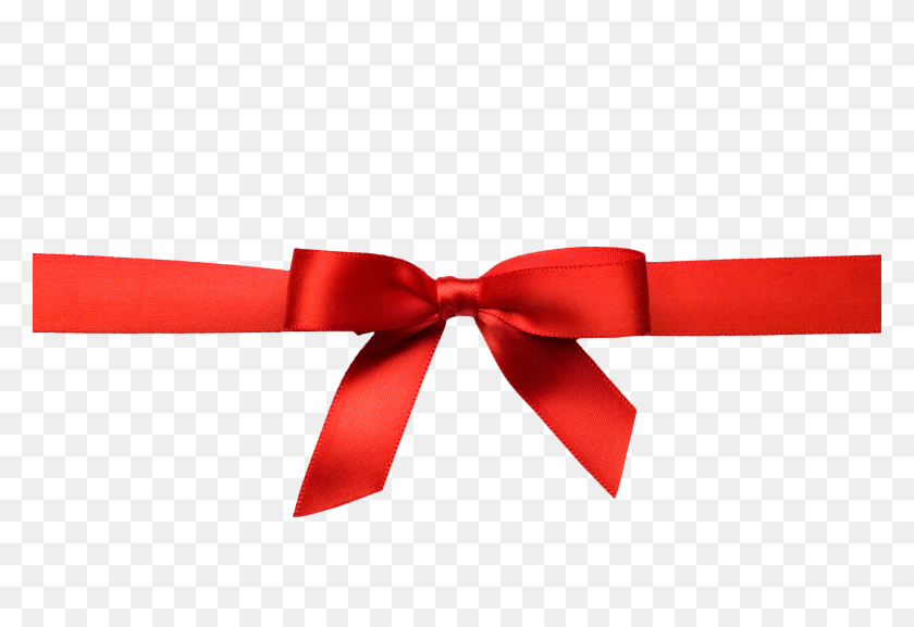 2530x1680 Christmas Red Ribbon Png - Ribbon Clipart Free