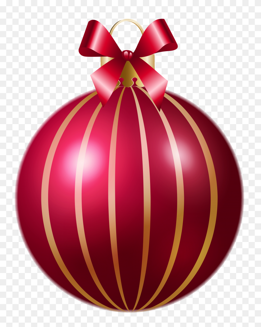 4993x6367 Christmas Red Striped Ball Png Clipart Gallery - Red Stripe PNG