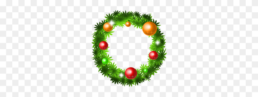 256x256 Christmas Reef Png - Wreath Clipart Transparent Background