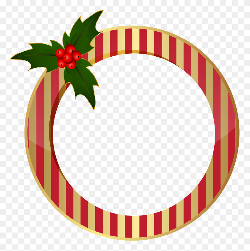 7972x8000 Christmas Round Frame Png Clip - Round Frame PNG