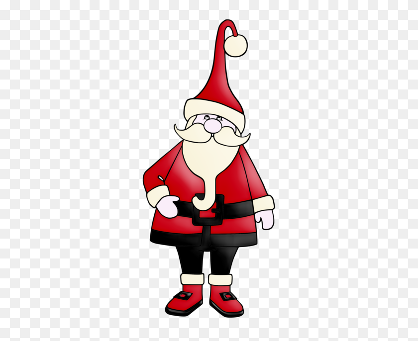 286x626 Christmas Santa - Santas Elves Clipart