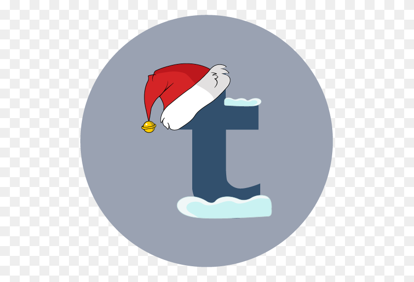 513x513 Christmas, Santa Hat, Snow, Tumblr Icon - Tumblr Transparent PNG