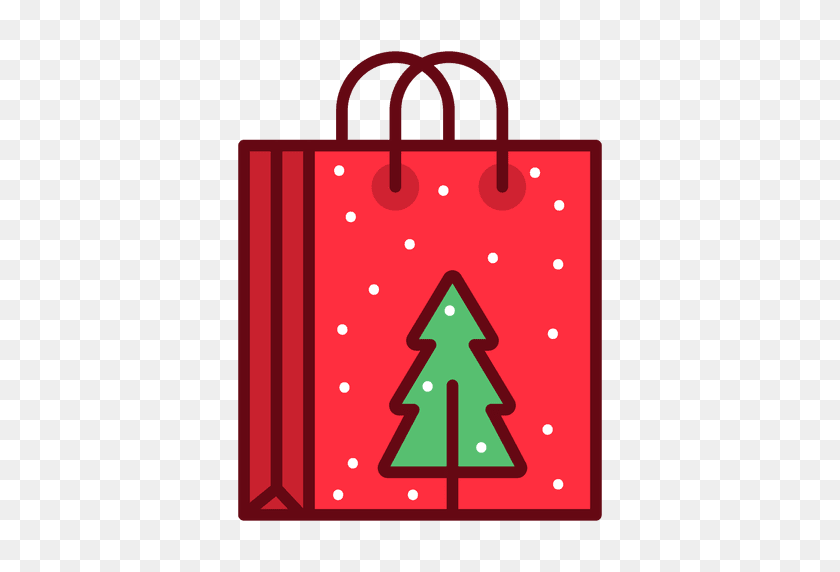512x512 Christmas Shopping Bag - Bag PNG