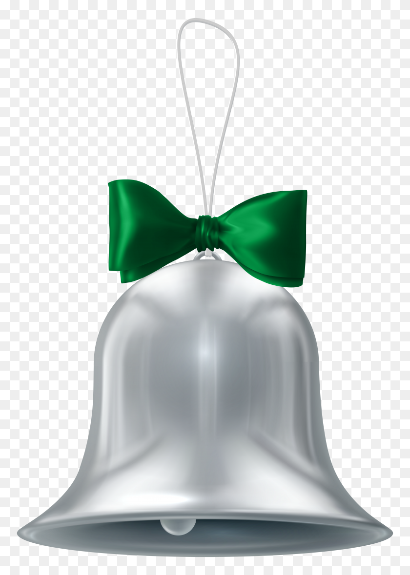 5576x8000 Christmas Silver Bell Transparent Png Clip Gallery - Bell PNG