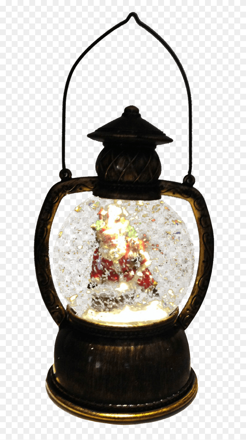 664x1441 Christmas Snow Globe Lantern Transparent - Snow Background PNG