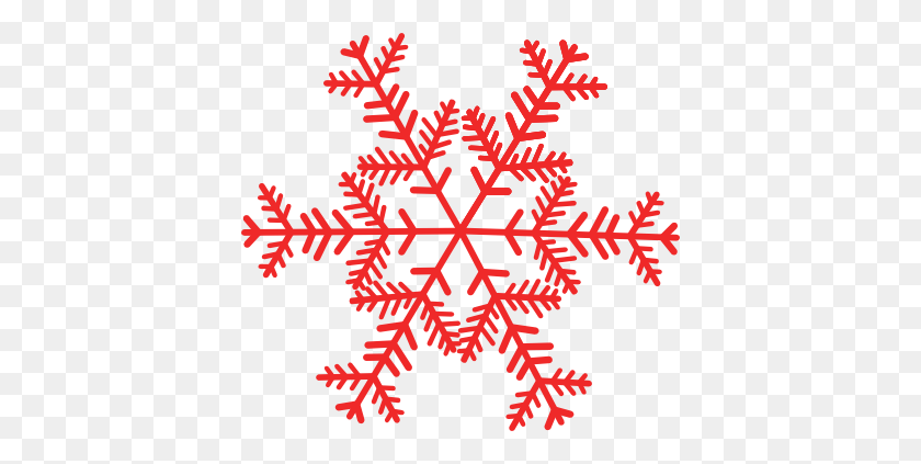 400x363 Christmas Snowflakes Clipart Free - Snowflake Clipart Black And White