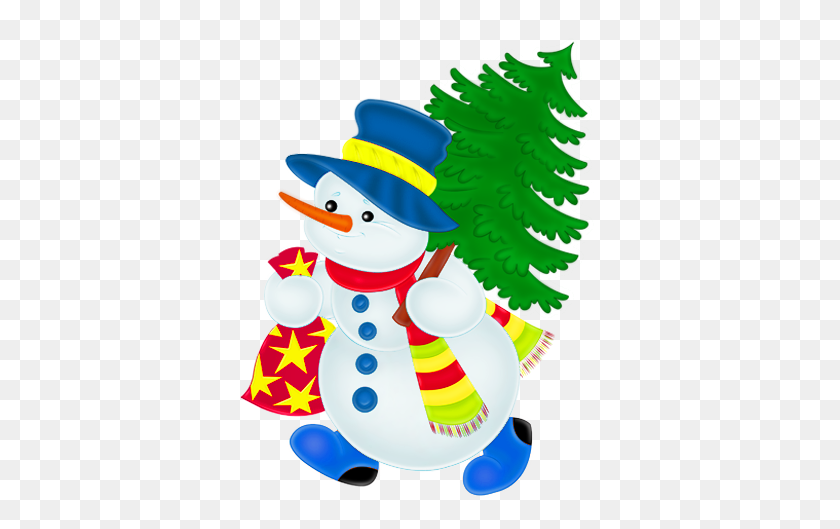 376x469 Christmas Snowman Clipart - Christmas Snowman Clipart