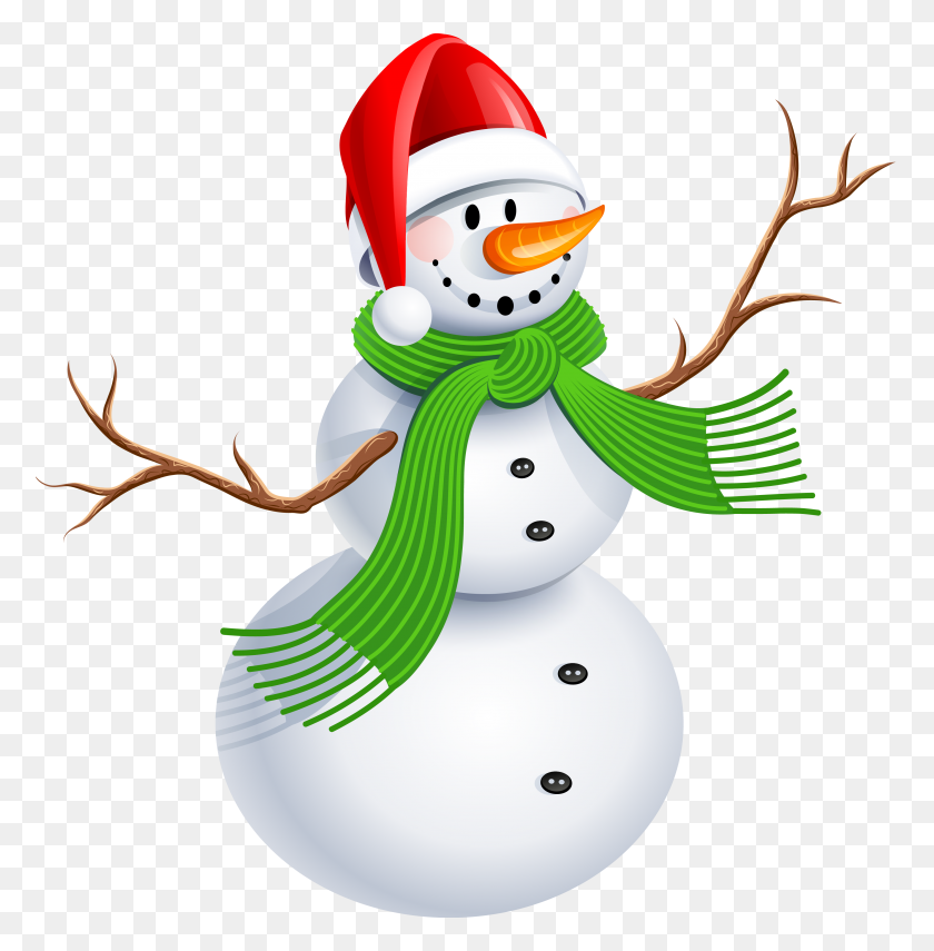 3581x3651 Рождественский Снеговик, Посмотрите На Рождественский Снеговик, Клипарт - Бесплатный Клипарт Пион