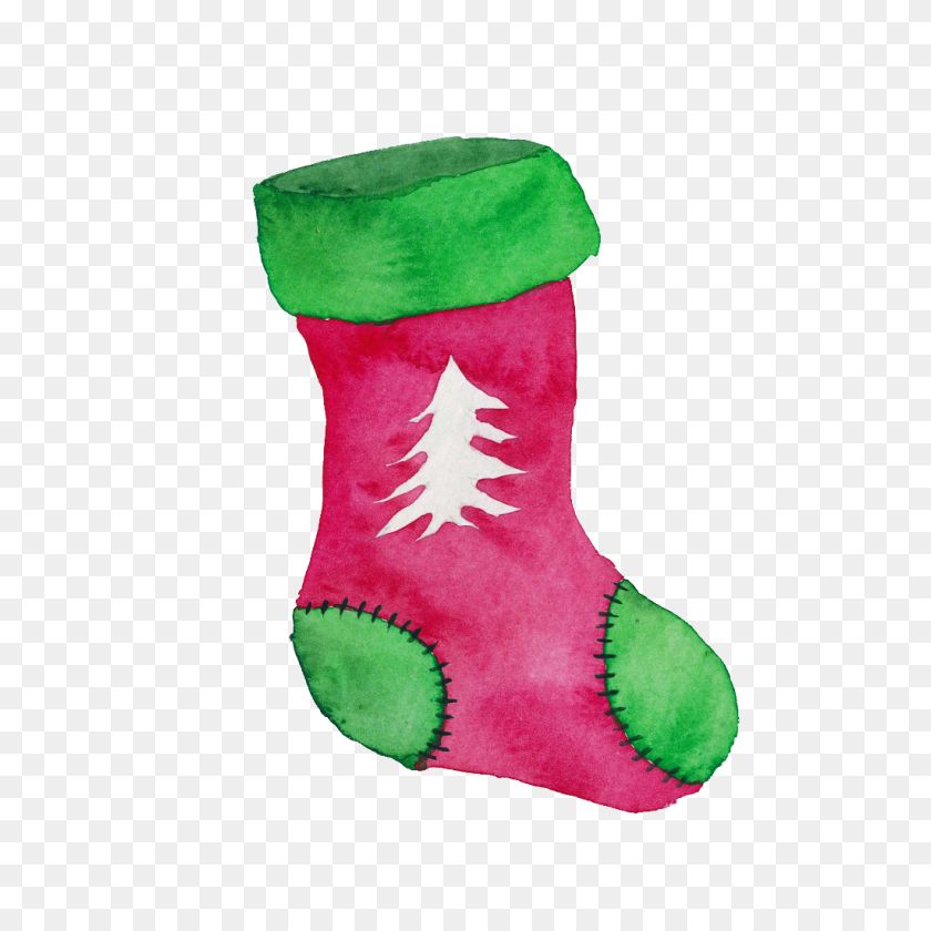 1024x1024 Christmas Socks Png Free Png Download Png Vector - Christmas Stocking PNG